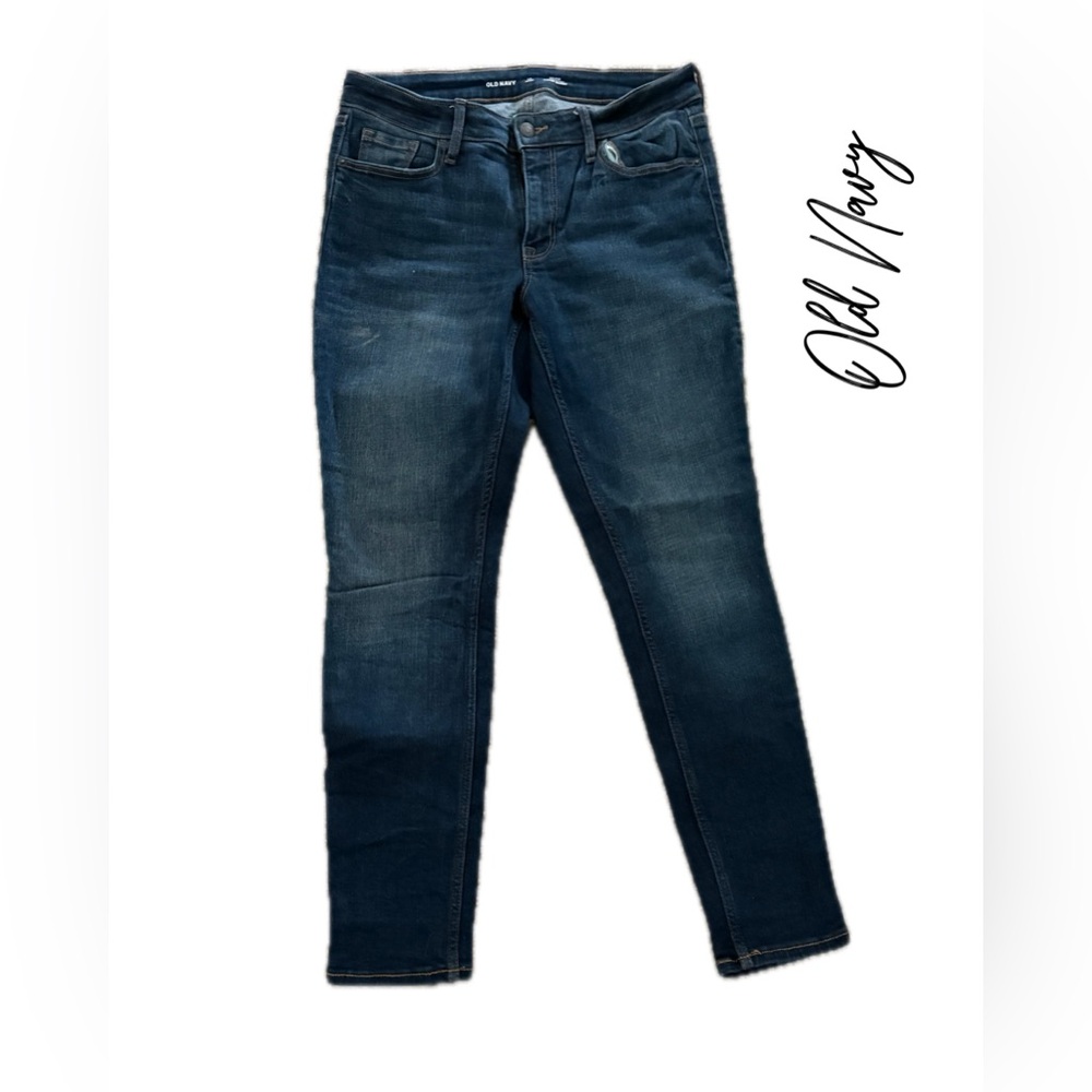 Old Navy Dark and Light Blue Skinny Jeans